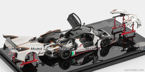 Pagani Huayra R 2021, White, LCD43017WH, LCD 1:43