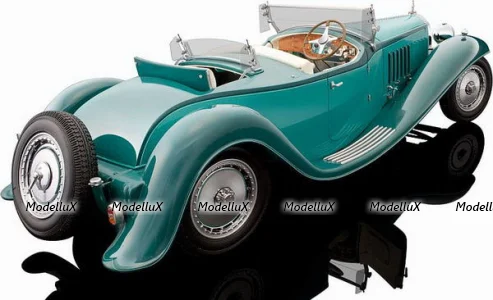 Bugatti Roadster Esders 1932 Green, 1990TZ68, Bauer 1:18