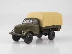 ГАЗ-63 бортовой (с тентом), арт. 102637, АвтоИстория 1:43