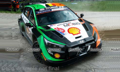 Hyundai i20 N #11 WRC1 Rally Croatia, T.Neuville/M.Wydaeghe 2023, RMC160A.22, IXO 1:18