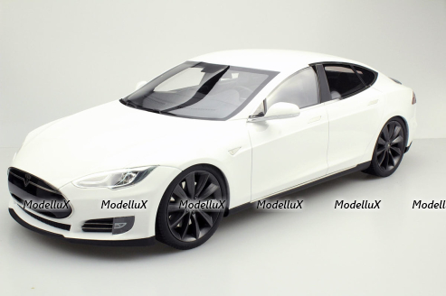 Tesla Model S, 2012, white, TM12-03A, Top Marques 1:12