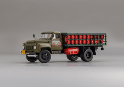 ГАЗ 52-08 Автомобиль для транспортировки баллонов со сжиженным газом СТБ-1 1983 г. (Ташкент), 105243, DiP Models 1:43