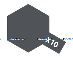 Краска глянцевая эмалевая (Пушечный металл), Tamiya X-10