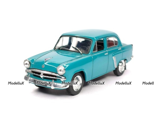 Москвич 402 Бирюзовый, Автолегенды СССР №68, DeAgostini  1:43