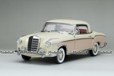 Mercedes 220 SE Coupe (W128), white / light pink, 1958, SUN3591, SunStar 1:18