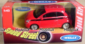 Fiat 500 Welly 1:43, red