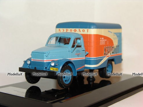 Газ 51 фургон образца 1953 г. Аэрофлот, 105107, DiP Models 1:43