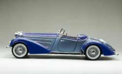 Horch 855 Roadster 1939 light blue/dark blue, SUN2408, SunStar 1:18