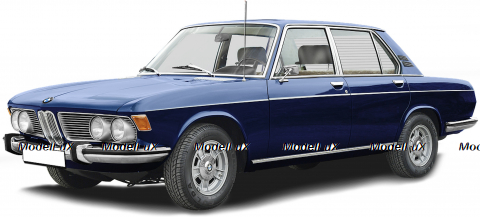 BMW 2500 - 1968 - BLUE METALLIC, 155029200, Minichamps 1:18