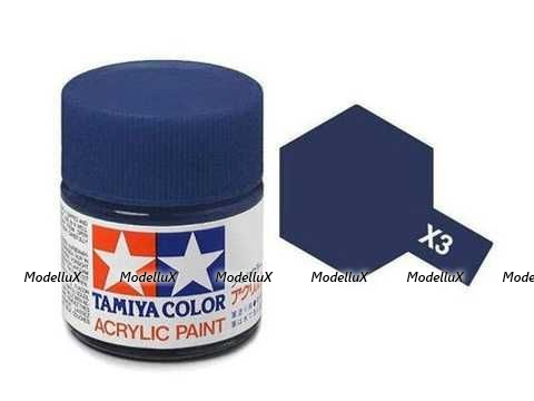 Акриловая глянцевая краска Royal Blue (королевский синий), X-3, 81503 Tamiya 