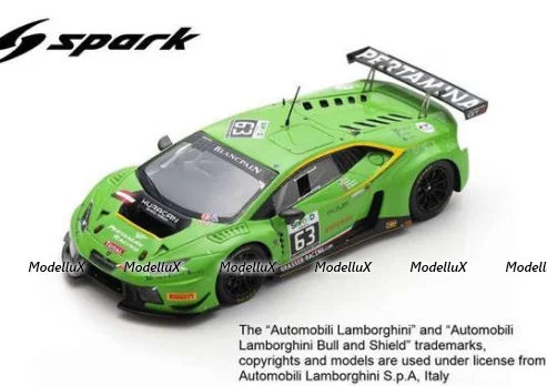 Lamborghini Huracán GT3 No.63 GRT Grasser Racing Team 24H Spa 2016 D. Alessi - N. Pohler - A. Fjordbach - D. Andersen, SB287, Spark 1:43