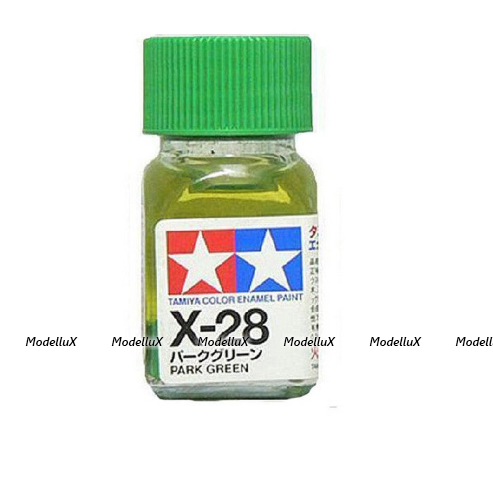 Краска эмалевая зеленая X-28 Tamiya