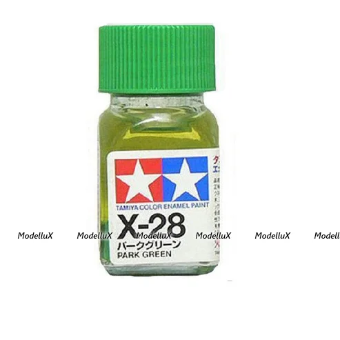Краска эмалевая зеленая X-28 Tamiya