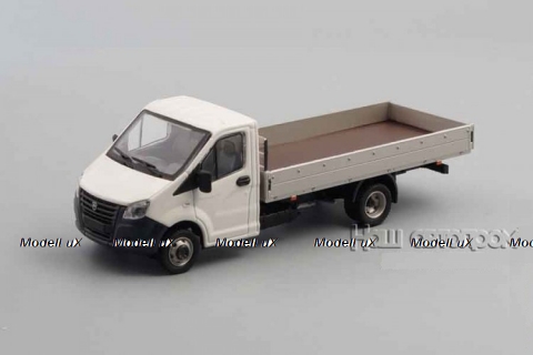 ГАЗель NEXT А21R23 длинный борт белый/серый Н559, НАП 1:43