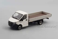 ГАЗель NEXT А21R23 длинный борт белый/серый Н559, НАП 1:43