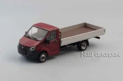 ГАЗель NEXT А21R33 длинный борт бордовый/серый Н558, НАП 1:43