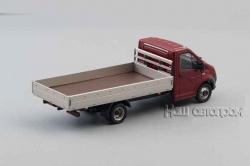 ГАЗель NEXT А21R33 длинный борт бордовый/серый Н558, НАП 1:43