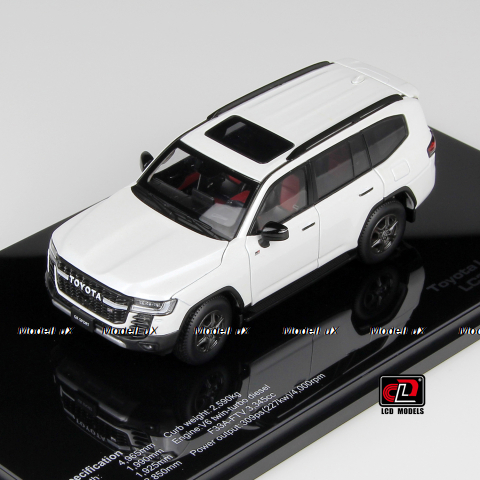 Toyota Land Cruiser 300 GR Sport, White, LCD43011WH, LCD 1:43