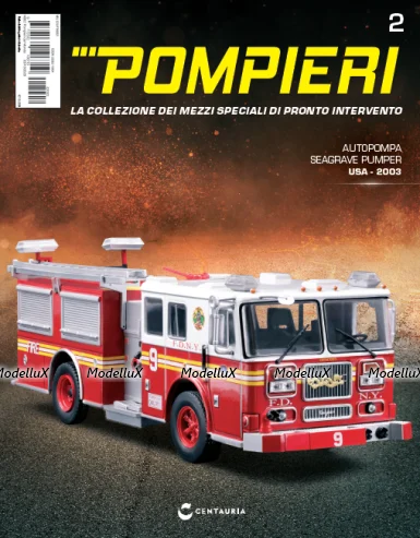 SEAGRAVE PUMPER AUTOPOMPA USA 2003, Pompieri Italy collection #2 1:43