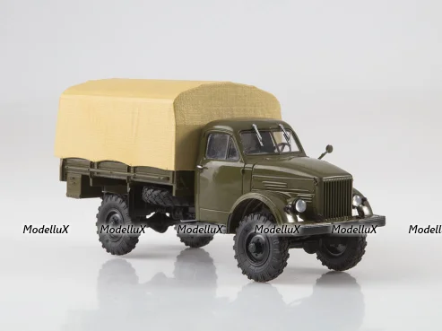 ГАЗ-63 бортовой (с тентом), арт. 102637, АвтоИстория 1:43