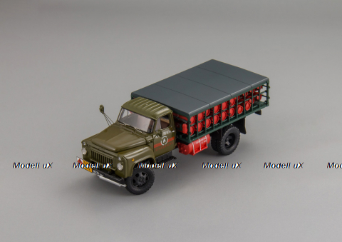 ГАЗ 52-08 Автомобиль для транспортировки баллонов со сжиженным газом СТБ-1 1983 г. (Ташкент), 105243, DiP Models 1:43