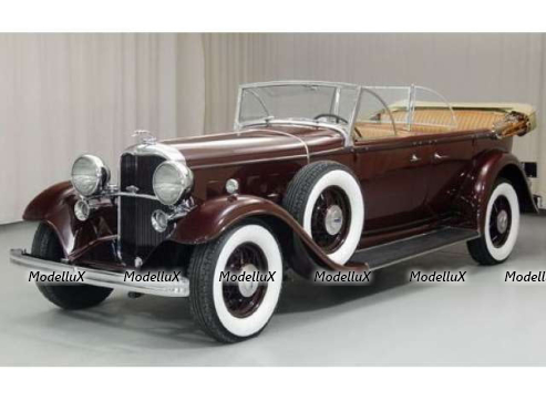 Ford Lincoln KB dunkelbraun Verdeck geöffnet 1932, SUN6167, SunStar 1:18
