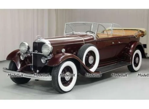 Ford Lincoln KB dunkelbraun Verdeck geöffnet 1932, SUN6167, SunStar 1:18