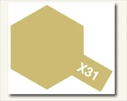 Акриловая глянцевая краска Titanium Gold (золото), X-31, 81531 Tamiya 