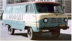 Уаз-450, с обратным открыванием дверей, Аэрофлот 1959г., 145033, DiP Models 1:43
