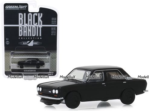 Datsun 510, black, Greenlight 1:64