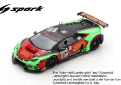 Lamborghini Huracan GT3 No.666 Barwell Motorsport 24H Spa 2016 J. Minshaw - P. Keen - O. Gavin - J. Osborne, SB294, Spark 1:43