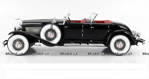 Duesenberg SJ 2608 J-582 Torpedo Phaeton Walker La Grande 1930 black, MXL0406-011, Matrix 1:18
