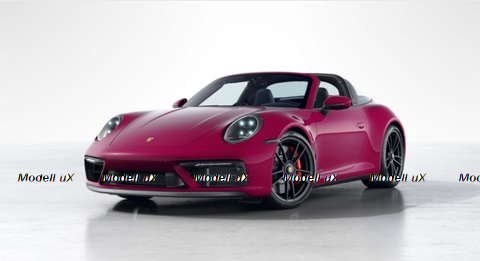 Porsche 911 (992) Сarrera  4 GTS 2019 Rubystar, 410063002, Minichamps 1:43