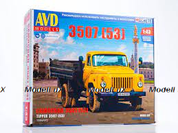 Сборная модель Самосвал ГАЗ САЗ 3507, 1554AVD, AVD Models 1:43