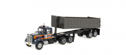 Western Star 4864 Tipper Quarries LKN,  1970, grey blue, Semi-Remorque Americans # 8, Altaya 1:43