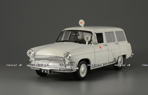 ГАЗ-22Б "Волга" скорая медицинская помощь, выпуск №65,  Автомобиль на службе 1:43