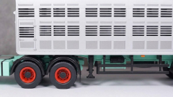 Mercedes LPS 1632 Livestock transporter 1970 green/white/silver, IXO TTR008 1:43