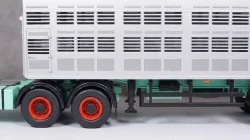 Mercedes LPS 1632 Livestock transporter 1970 green/white/silver, IXO TTR008 1:43