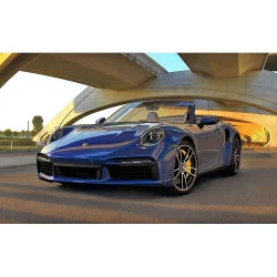 Porsche 911 (992) Turbo S Cabriolet 2019 Blue Metallic, 410069480, Minichamps 1:43