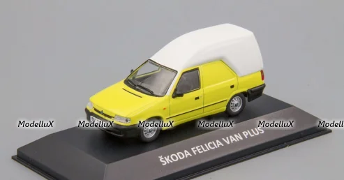 Skoda Felicia Van Plus, yellow/white, KALEIDOSKOP SKODA (DeAgostini) 1:43