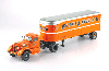 Federal 45 M 1947 with semi-trailer "Coles Express" 1947, orange, American truck, France, #41, Altaya 1:43