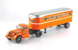 Federal 45 M 1947 with semi-trailer "Coles Express" 1947, orange, American truck, France, #41, Altaya 1:43