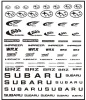 Subaru логотип, металлический, самоклеющийся, ZoomOn 1:24/1:43/1:64