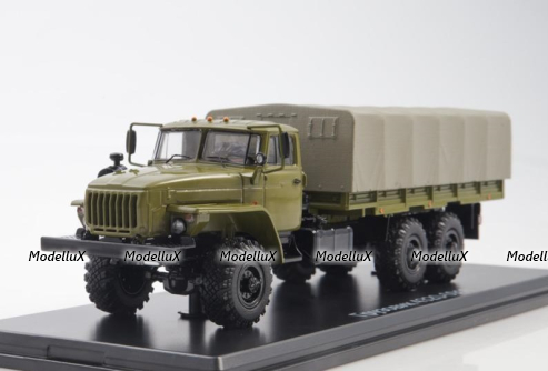 Урал 4320-0911 бортовой с тентом, SSM1472, SSM 1:43