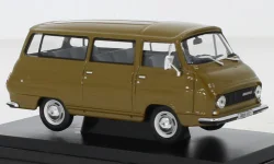 Skoda 1203 Mikrobus, dunkelbeige, 1974, ABR143ABS-705RA, Abrex 1:43