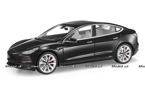 Tesla Model 3, 2017, black, LS074D, LS Collectibles 1:18