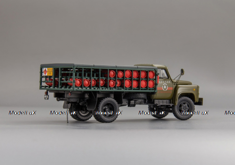 ГАЗ 52-08 Автомобиль для транспортировки баллонов со сжиженным газом СТБ-1 1983 г. (Ташкент), 105243, DiP Models 1:43