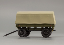 Прицеп 2-ПН-2 (гражданские номера) (с дугами и тентом), 600201, DiP Models 1:43