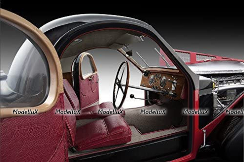 Bugatti Type 57SC Atalante 1937 Red/Black, 7828-Z75, Bauer 1:12