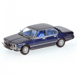 BMW 733I (E23) 1977 Blue, 870020402, Minichamps 1:87